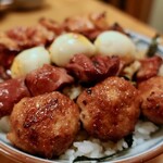 栄一 - 焼鳥丼（1150円）＋大盛（100円）
            