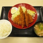 かつや - 海老・ロースカツ定食 790円（税別）。　　　　　2020.03.02