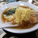 Terakafe Chuu Ka Soba Mizu Kami - 平打ち麺拡大（昔ながらスープ）