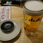 漁師酒場 あらき - 生ビール 399円・税別