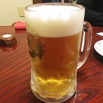 Iori - 生ビール大。すごく大きいジョッキです。