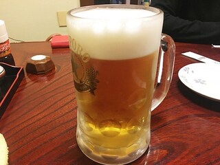 Iori - 生ビール大。すごく大きいジョッキです。