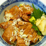 Broiled medium-fatty pork over rice bowl