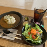 七海 - ダブルカレー＋無農薬アイスコーヒー　850円＋150円