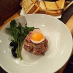 ビストロ マキムシ - 常陸牛A5イチボタルタル、パン付き