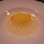 じん市 - 七品目：パプリカのムース。トマトのジュレと。
