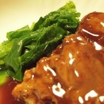 じん市 - 六品目：羽後和牛のテール。赤ワイン煮。（アップで）