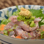 Horse mackerel tataki bowl