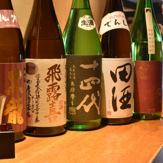 店長厳選の日本酒&焼酎用意してます。