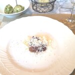 La Brianza - 近江牛の炙りレバーマジアクリチーズたっぷり、レバー甘いとろける。チーズたっぷりでも、レバーのお味濃く負けない。食べていて、なくなってしまうのが寂しくなってしまうわ。