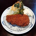 とんひろ - とんかつ定食（小150g）1550円。