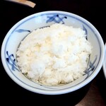 とんひろ - ごはんは柔らかめでした。