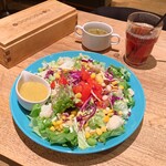 Harold & Co - 15種具材のサラダボウル
            特製ドレッシング（税込900円）
            ドリンク&スープバーのスープと烏龍茶