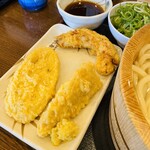 丸亀製麺 - れんこん天・たけのこ天・かしわ天