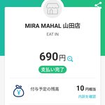 ミラマハル - 今日のところは６９０円