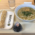 麺乃庄つるまる饂飩 - 朝うどん ＋ ちくわ天 ：￥４５１