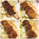 元祖無法松 - 和牛さがり、豚バラ、白もつ、つくね♪