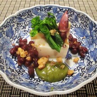 やすい - 昼のコース 2,800円（税込）の 先付：胡麻豆腐。　　　　　2020.02.22