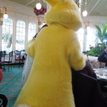 クリスタルパレス レストラン - 「ディズニーキャラクターブレックファスト」でラビット（イースターバニー）の尻尾がかわいい