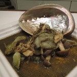 レンゲ - アワビと茸 肝のソース1