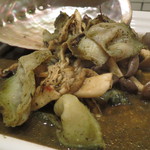 レンゲ - アワビと茸 肝のソース3