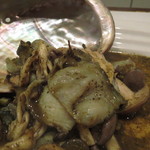 レンゲ - アワビと茸 肝のソース4