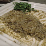 レンゲ - アワビと茸 肝のソース　ご飯投入2