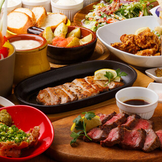 お肉を堪能！飲み放題付コース★4500円〜（５名様～）