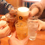 魚市場 小松 - 乾杯～♪