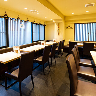 The restaurant has a calm, modern Japanese interior and even has private rooms! reserved is for 20 people ~◎