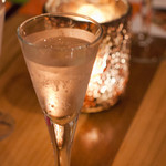 ウェルカムドリンク「キューウィのリキュール」