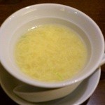 ロンフーダイニング - ランチの卵スープ