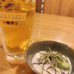 Izakaya Matsuyama - ビールとお通し