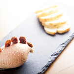 Smooth white liver mousse