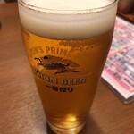 一張羅 - 生ビール1杯目