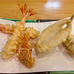 天扶良まるやま - 魚介は才巻海老 鱚 女鯒からスタート　出足快調ですよ 