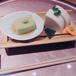 Bettei Takenoan - 濃厚豆乳の手造りよせ豆富とグリンピース葛豆富