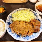 Mendo Koro Komato Yo - 厚切り豚生姜焼き（2枚）定食
