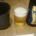 Okonomi Tamachan - コーン茶、ビール