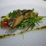 Piccole lampare & rooftop Sky Bar - お魚料理は鰆でした。自家製スモークしてあって香り高く、火の通りも絶妙。