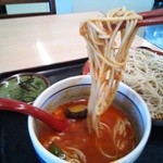 味奈登庵 - トマトのおつゆが蕎麦にからんで美味しい！