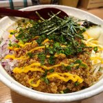 麺小屋 てち - みそまぜそば 大(腹ぱんぱん) ジャンク大好きトッピング