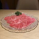 雪月花 たなかさとる - サーロインの焼きしゃぶ