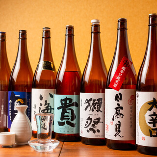经常是应季的日本酒、烧酒的阵容