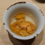 すし匠 齋藤 - 雲丹昆布出汁付け