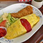 食事処 アカギ - オムライスカツ 850円