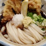 たけうちうどん店 - とり天ぶっかけ（冷）