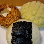 Ginza Kimuraya Souhonten - 銀座クリームメロン＆濃厚チーズクリーム＆おむすびぱん