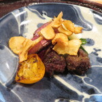 心根 - 真鴨胸肉塩焼き　つくねタレ焼き