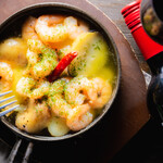 Shrimp and potato Ajillo